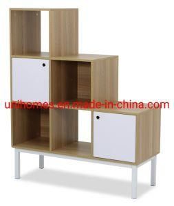 Wooden Open Shelf Bookcase 3-Tier Floor Standing Display Cabinet Rack with Legs