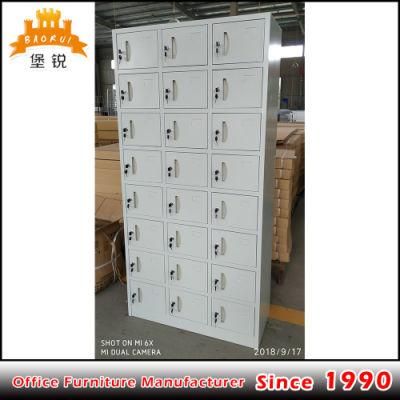 24 Door Compartment Iron Cabinet Metal Locker