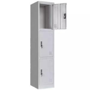 Office Furniture Wardrobe Dressing Table Designs with 3 Doors Good Quality Bedroom Furniture Steel Staff Locker