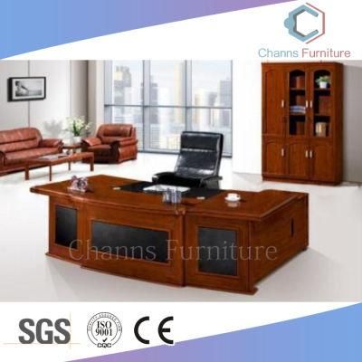 Classical MDF Wood Office Veneer Heavy Strong Executive Desk Boss Table (CAS-VA07)