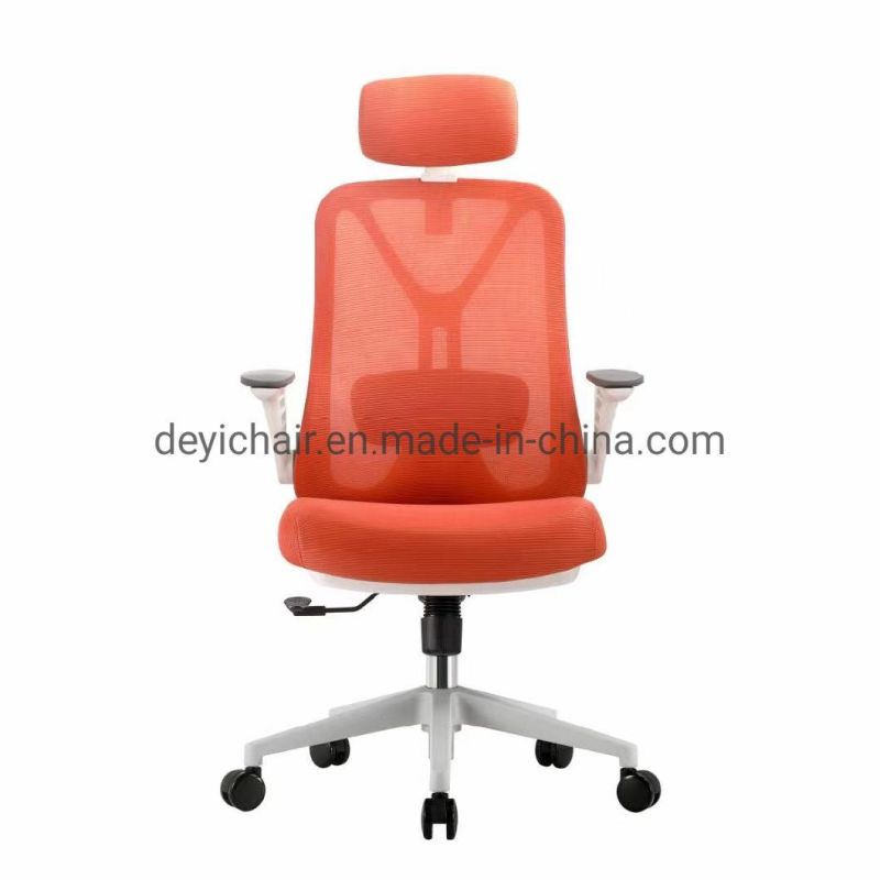 Mesh Back Foam Seat Cushion Simple Tilting Mechanism with Movable Adjustable Armrest High Back Office Chair