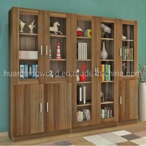 China Factory Wooden Filing Cabinet with Glass Doors