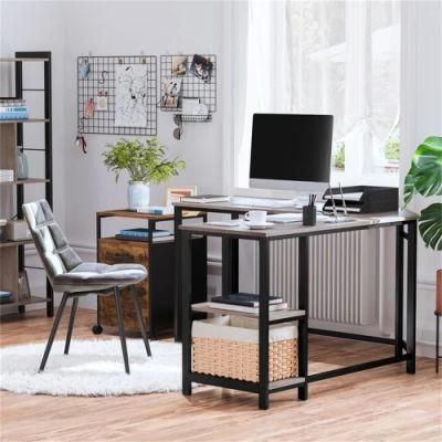 L Shape Corner Metal Frame Home Office Computer Desk Wholesale