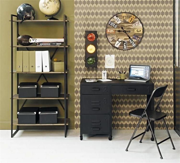 Modern Wooden Bookshelf 5-Tier Living Room Furniture Bookcases
