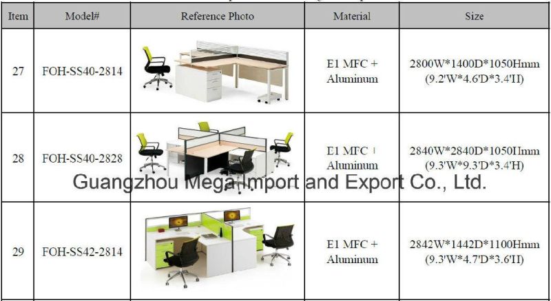 Germany White Office Desk 4 Seats Cubicles Cross Design