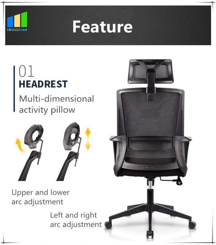 Office Table Desk Modern High Backrest Ergonomic Executive Office Mesh Chair