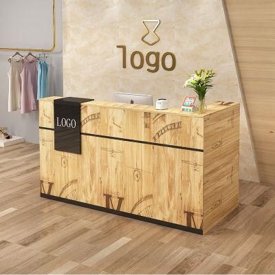 Hl-036A 2021 Top Quality Mix Color Salon Reception Table Consult Table for Sale Cashier Desk Check-out Counter Checkstand