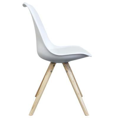 Plastic Wooden Kitchen Tulip Dining Chair with Cushion Hot Sale Products