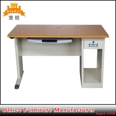 Steel Frame MDF Top Office Desk with CPU Holder