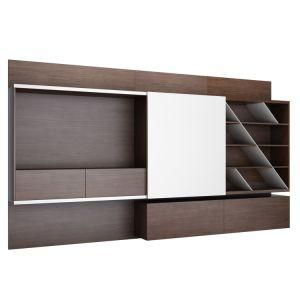 Wooden Office Vertical File with Drawers Doors Storage Filing Cabinet