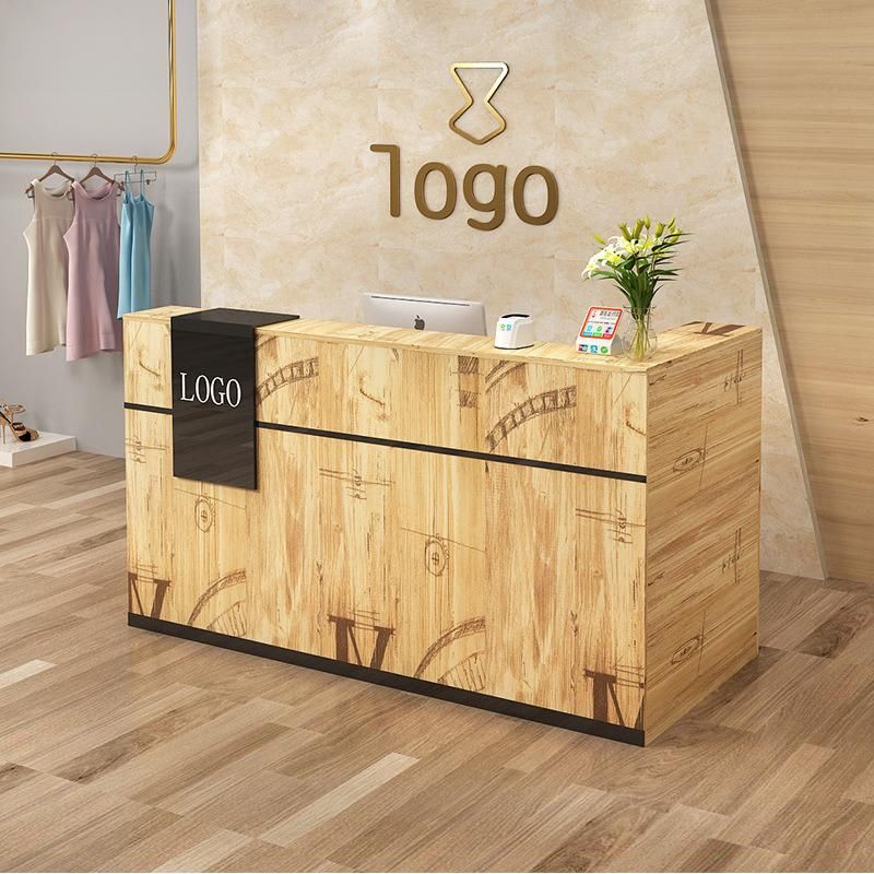 Hl-036A 2021 Top Quality Mix Color Salon Reception Table Consult Table for Sale Cashier Desk Check-out Counter Checkstand