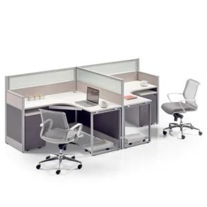Luxury Wooden Design E0 MFC MDF Office Workstation Staff Table