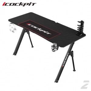 Icockpit Hot Sell Ergonomics Modern Office Desktop Used PC Gamer Table Computer Large Gaming Desk