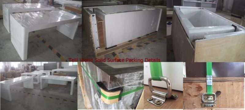Customized Solid Surface Commericial Furniture Reception Desk