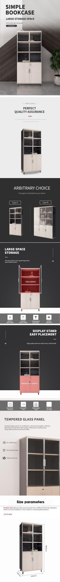 High Quality Used Office Furniture Filing Cabinet Book Storage Cabinet