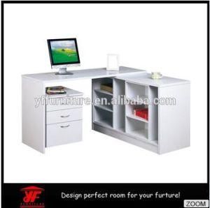 Good Quality Pictures of Wooden Office Used White High Gloss Computer Desk