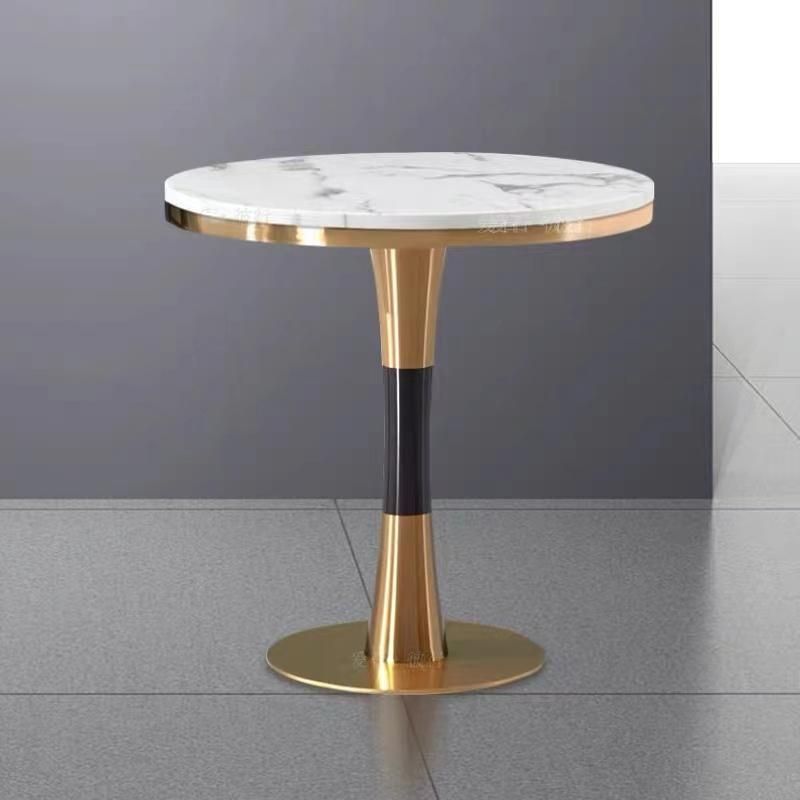 Coffee Furniture Modern Metal Round Restaurant Table