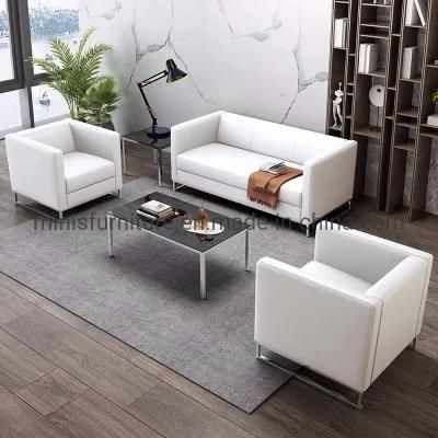 (M-SF26) Simple Style Modern Hotel/Office Visitor Waiting White 1+1+3seats Sofa Furniture