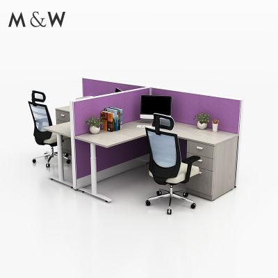 Desk Manufacturer Design Furniture Contemporary Desk Commercial Aluminium Workstation 2 Seater Office Partition