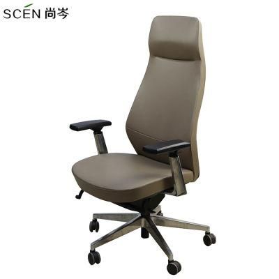 OEM Factory Retail Modern Luxury High Back Leather Wheels Executive Office Computer Chair
