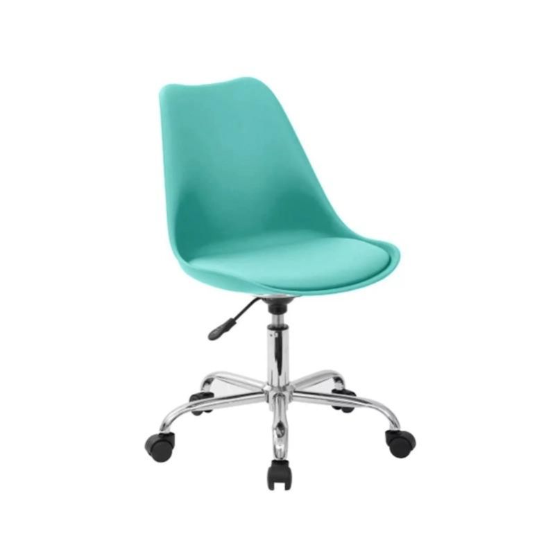 Leisure Fashionable Office Chair Low Back Plastic Frame with Soft Cushion