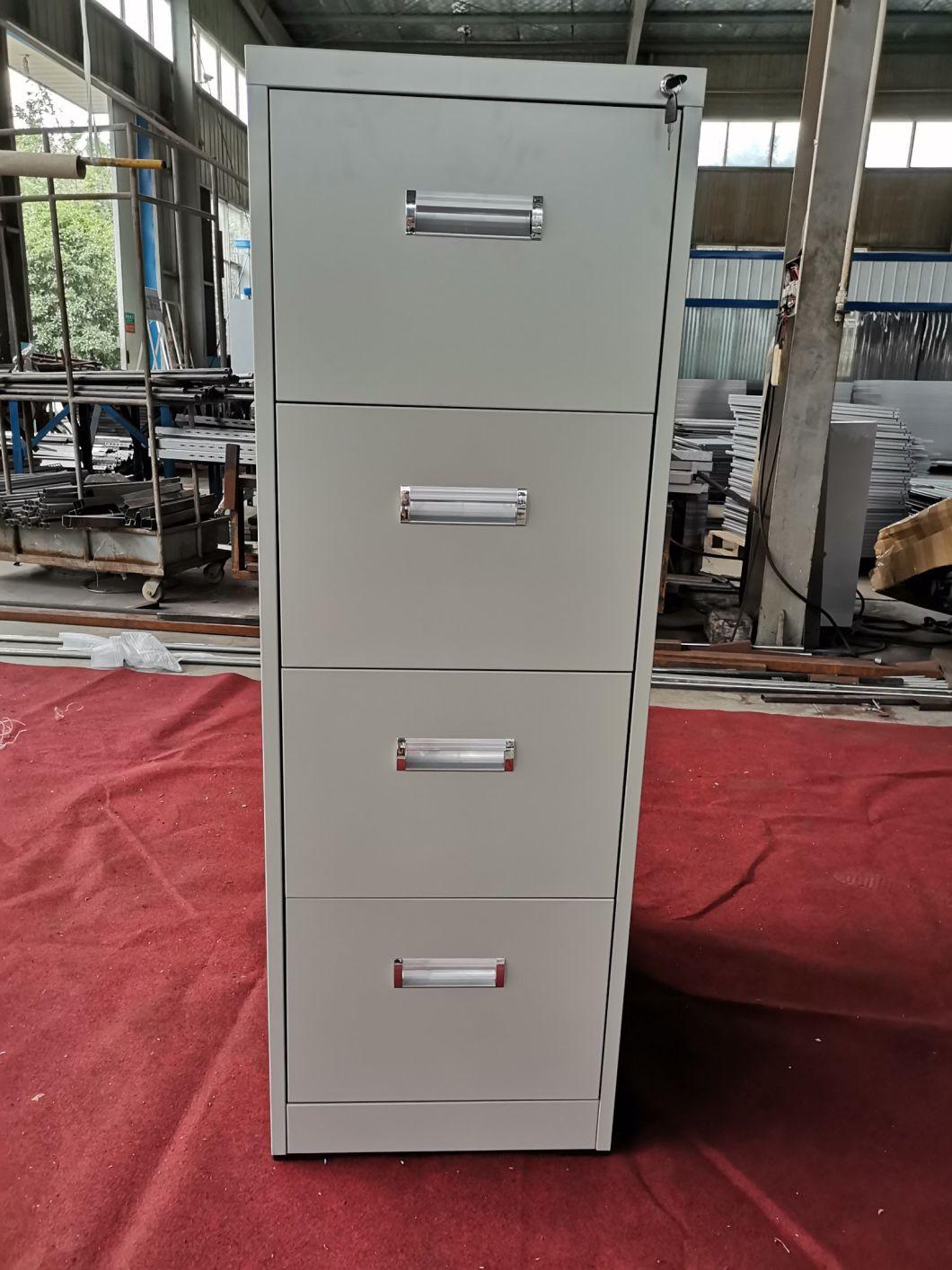 4 Drawer Metal Office Furniture Vertical File Steel Cabinet