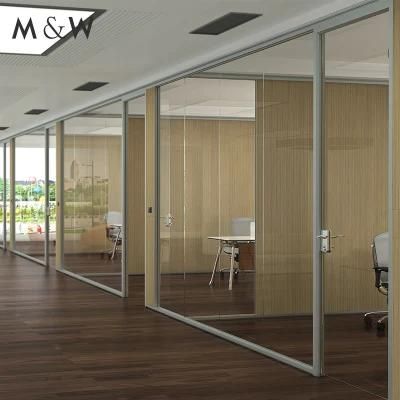 China Foshan Office Furniture Aluminium Frame Glass Wall Partition