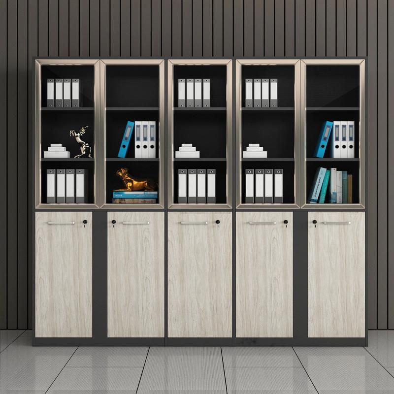 Sectional Elegant Aluminum Modern Office Wooden Cupboard Furniture Display Book Shelf