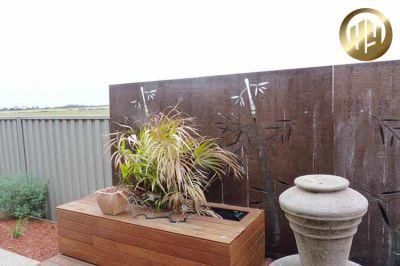 High Quality Corten Steel Garden Decorative Panel Screen