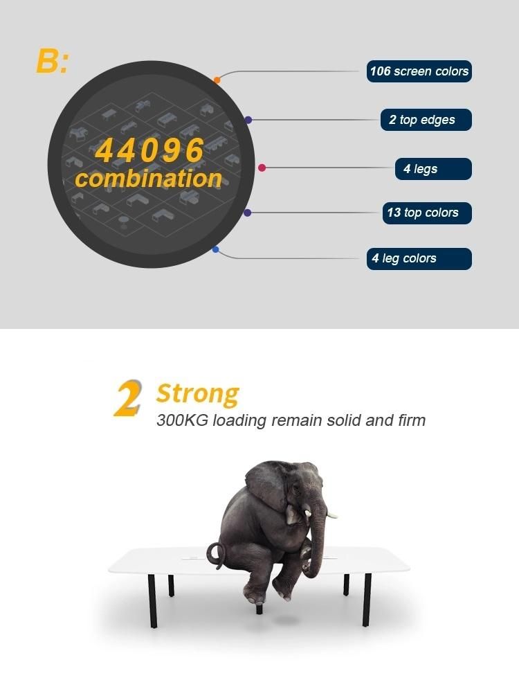Manufacturer Specifications Fire Resistant Meeting Desktop Office Furniture Table