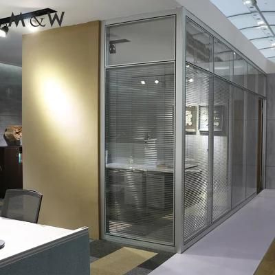 Popular Design Office System Furniture Standard Size Price Modular Modern Design Partition Glass