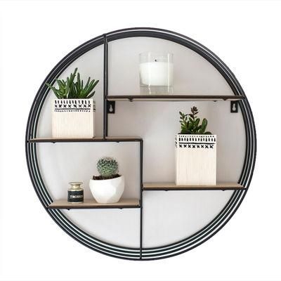 Custom Round Wall Hanging Decorative Shelf 0586