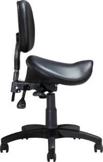 Round Shape Backrest with Tube Functional Mechanism Back Seat Adjustment Saddle Indulstrial Computer Chair
