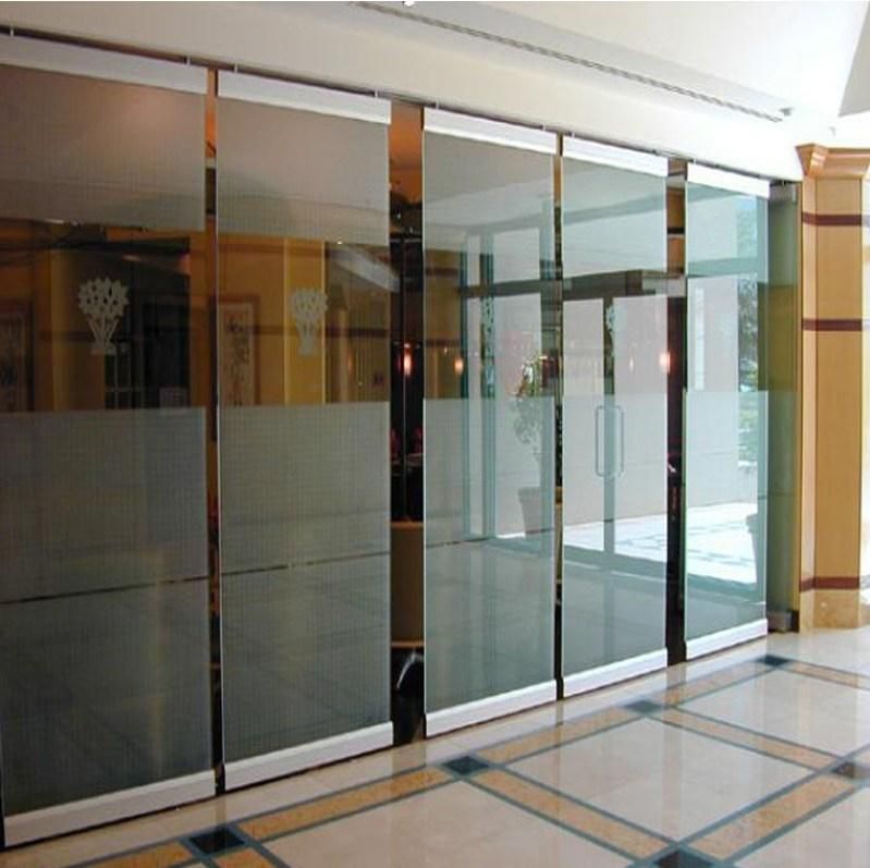 Folding Movable Sliding Door Tempered Office Glass Partition Wall