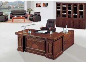 Office Table Executive Table Shining Glossy Finish Paper Melamine Desk Boss Manager Table