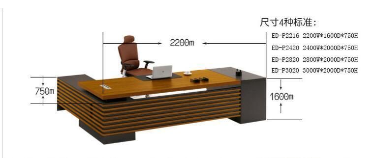 Modern Home Furniture Big Size Executive Office Desk Set