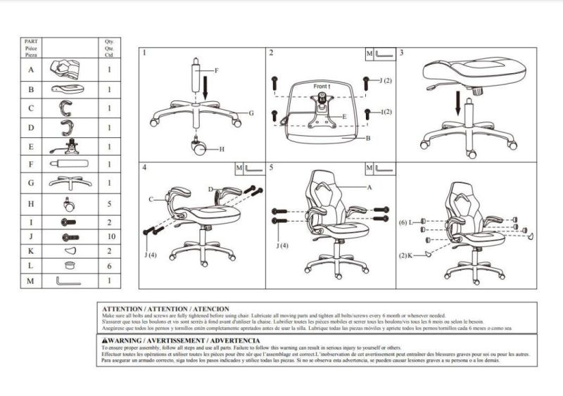 Home Office High Back Gamer PC Swivel Ergonomic Gaming Chair