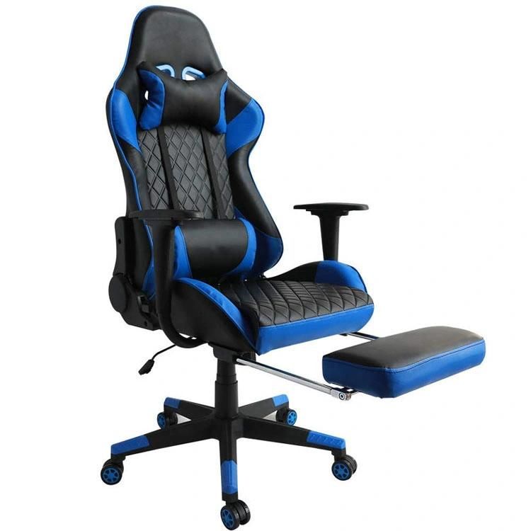 (AIHUA) Wholesale OEM Gaming Chair with Rectractible Footrest, Lumbar Support and Headrest