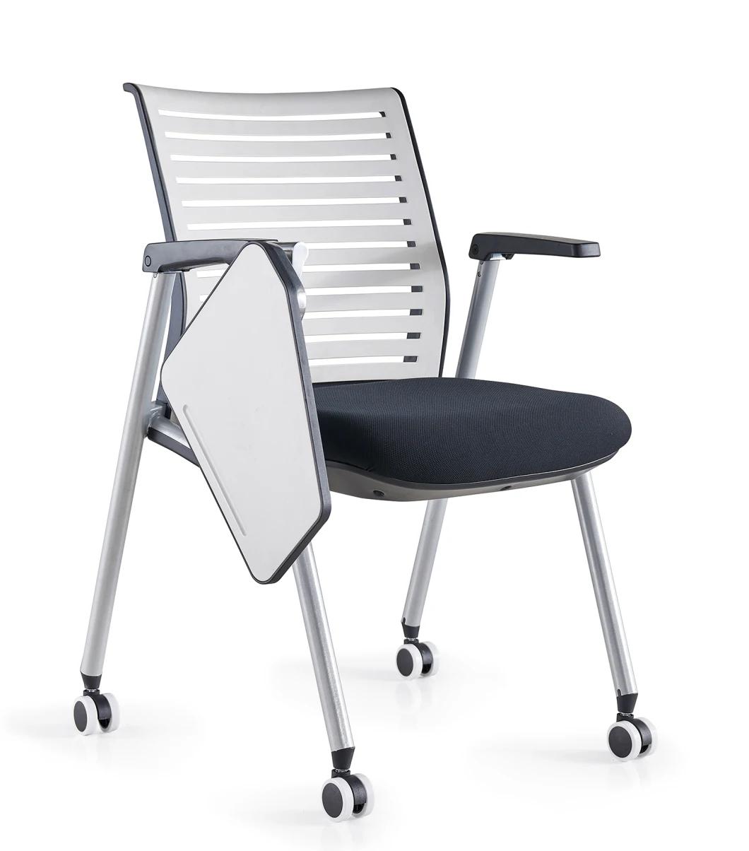 Movable Wheels Grey Leather Morden Office Furniture Chairs