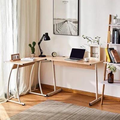 Shaped Computer Corner Desk Gaming Desk with Cable Management