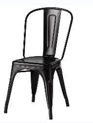 Wholesale Restaurant Modern Metal Steel Cheap European Black Chair Dining Chair