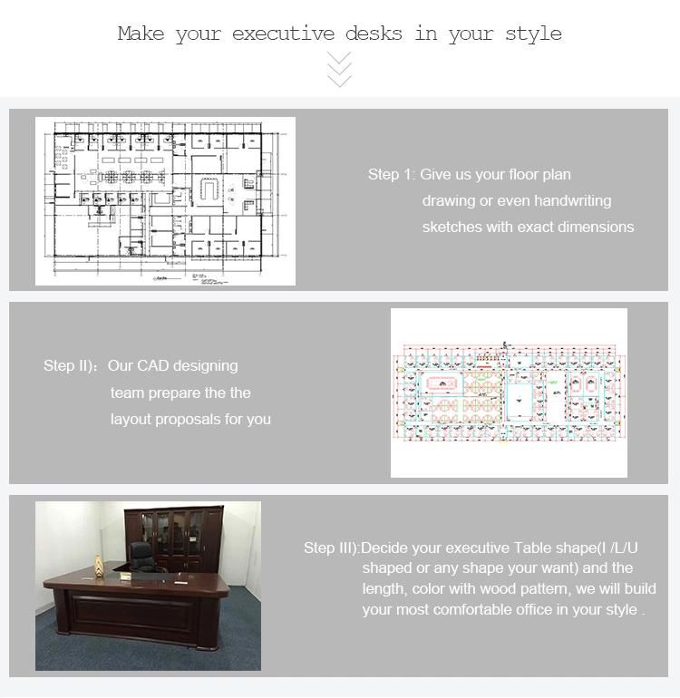Luxury High End Office Table Design Good Price Executive Office Desk From China