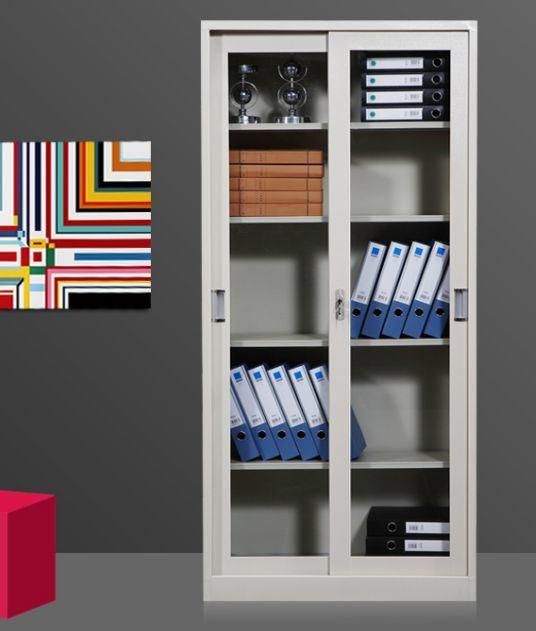 Easy Install Steel Storage Office Furniture File Cupboard Metal Filing Cabinet with Sliding Door