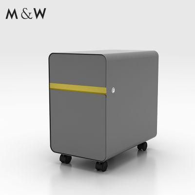 Commercial Metal Office Furniture 2 Drawer Steel Pedestal Mobile Movable Filing Storage Cabinet