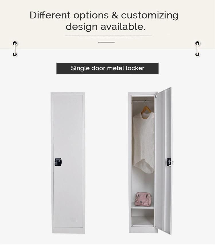 Several Doors Metal Locker Documents and Clothes Cabinet