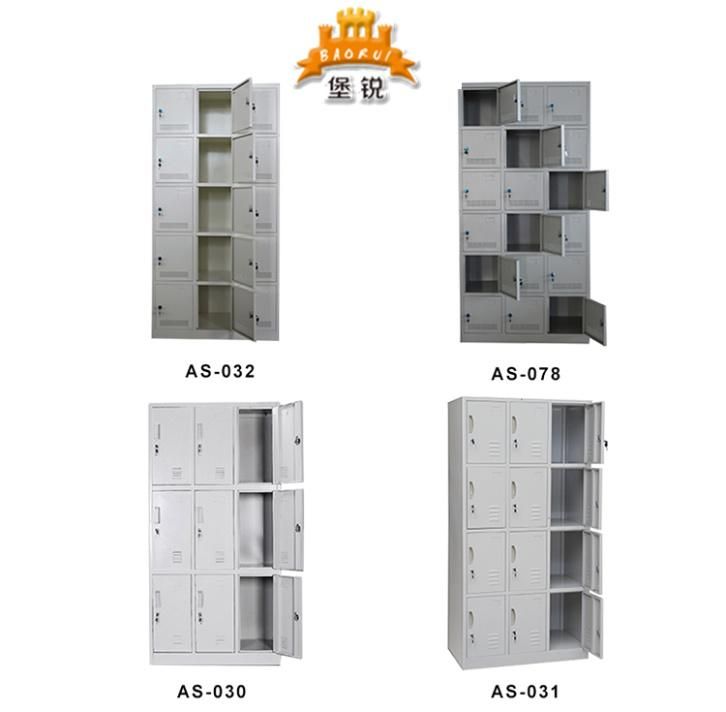 Fas-028 Knock Down 6 Door Metal Kids Storage Locker Cabinet School Furniture
