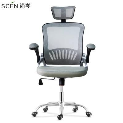 High Back Ergonomic Mesh Office Chair with Adj. 2D Headrest &amp; Cloth Hanger