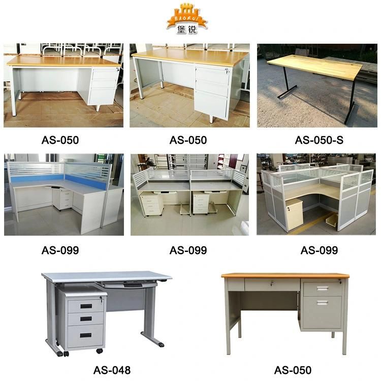 Wood Top Steel Single Computer Desk
