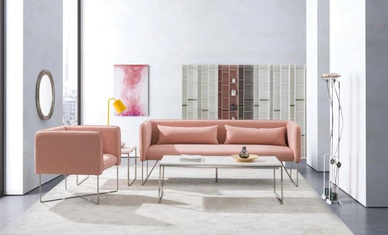 Office Furniture Sofa Lounge High Quality Comfortable Single Fabric Sofa