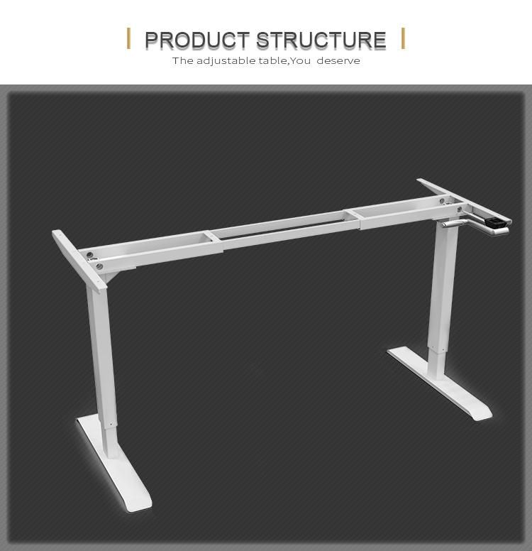 Ergonomic Height Adjustable Sit Standing Manual Adjustable Desk